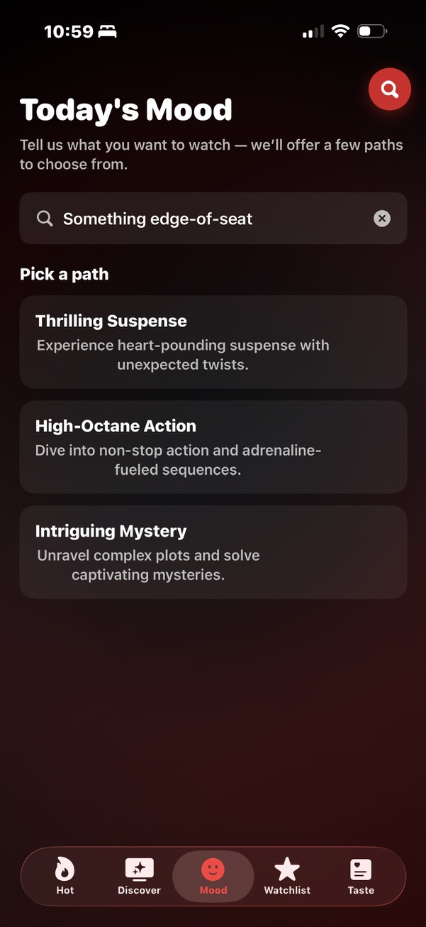 Qouch Potato Mood Search